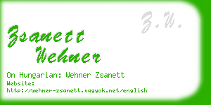 zsanett wehner business card